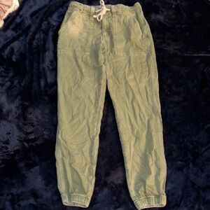 American Eagle Outfitters Green Track Pants Relaxed Fit